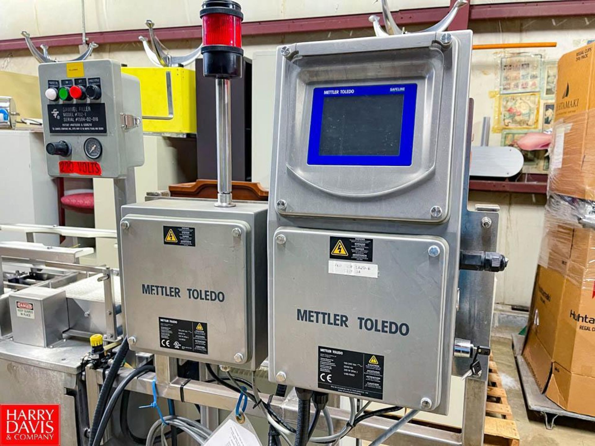 Sawvel Bulk Filler, Model: 702-1, S/N: 1584-02-16 with 2015 Mettler Toledo Safeline Flowthrough Meta - Image 2 of 7