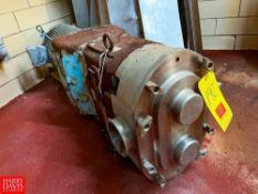 Waukesha 220 Positive Displacement Pump with 15 HP 1,765 RPM Motor and 4" S/S Head, Clamp-Type