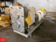 Flow Technologies Positive Displacement Pump with 15 HP 3,765 RPM Motor, 4" S/S Head and S/S Base