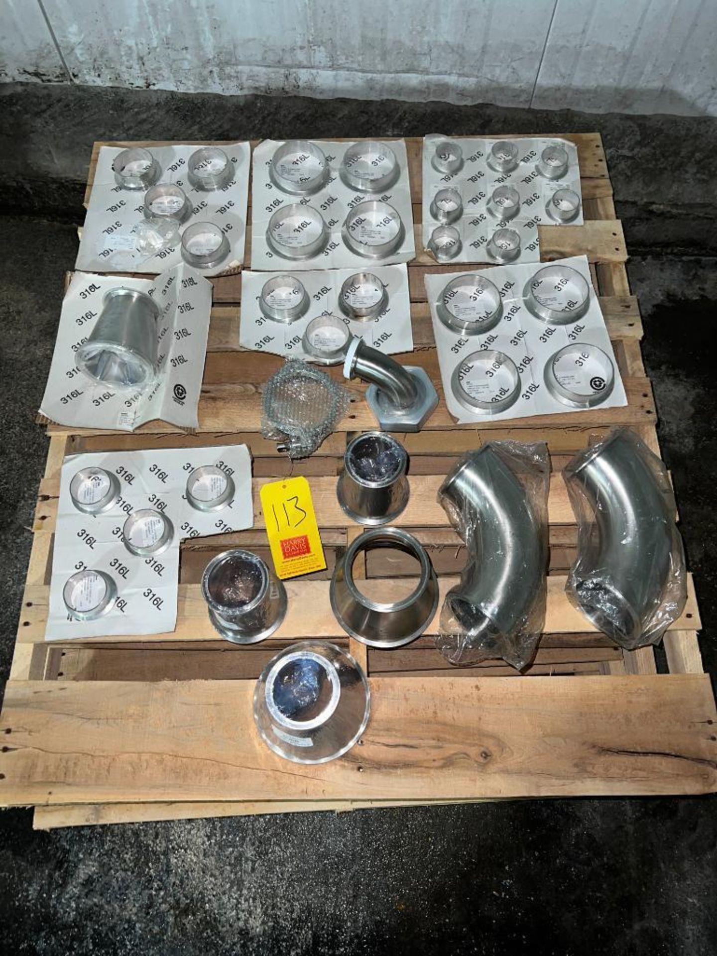 NEW S/S Flanges, Reducers, Elbows, 6" Clamp - Rigging Fee: $75 - Image 3 of 3