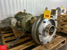 Fristam Centrifugal Pump, Model: FP4001-300 with Baldor 25 HP 1,180 RPM Motor and 6" x 4" S/S Head