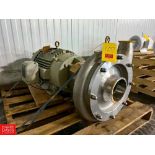 Fristam Centrifugal Pump, Model: FP4001-300 with Baldor 25 HP 1,180 RPM Motor and 6" x 4" S/S Head