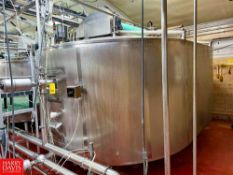 Damrow 40,000 LB/HR Jacketed S/S Double-O Cheese Vat with Dual-Vertical Knife Agitation