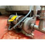 Ampco Centrifugal Pump with 5 HP 3,525 RPM, S/S Clad Motor and 2" x 1.5" S/S Head, Clamp-Type