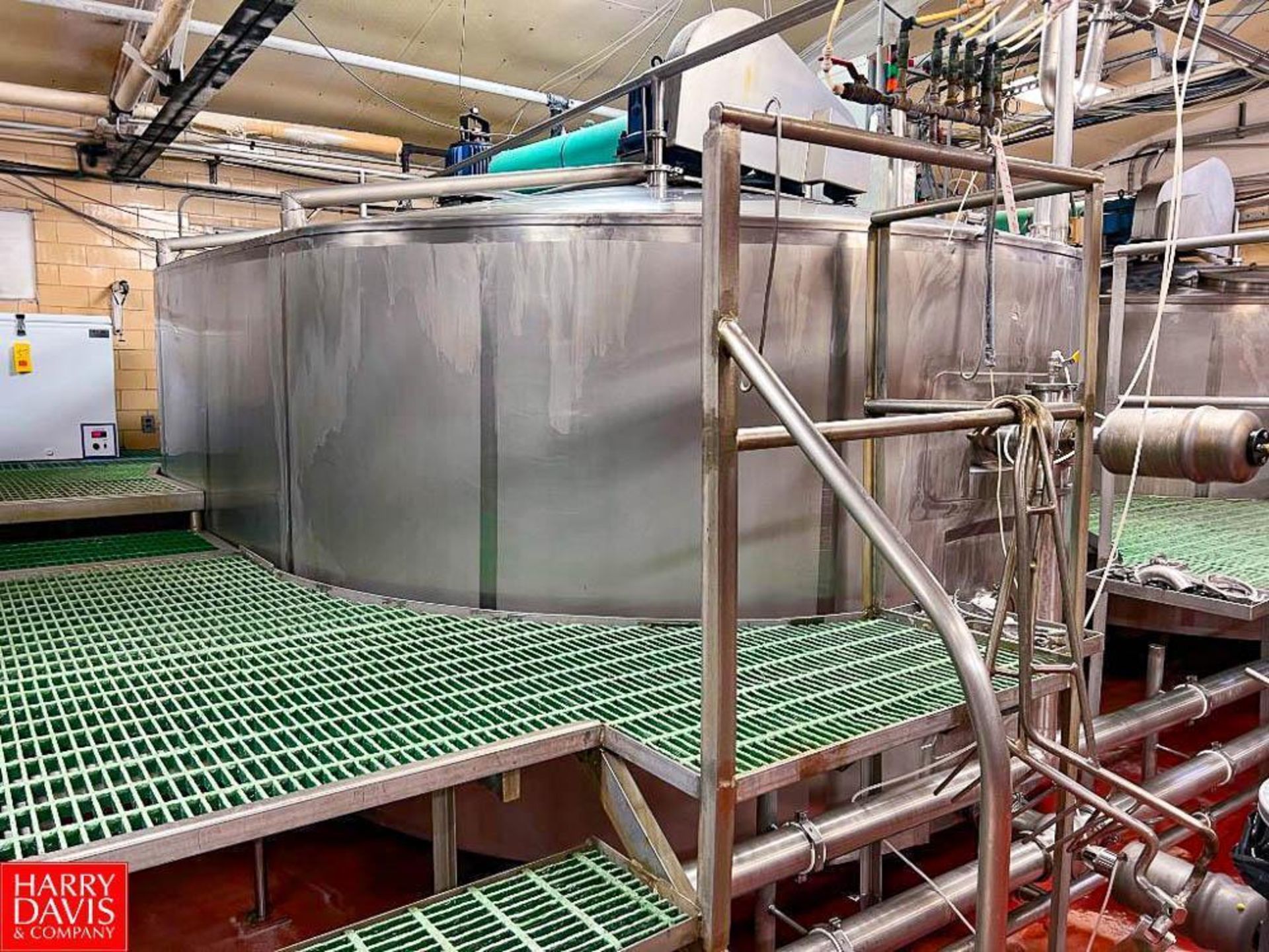 Damrow 40,000 LB/HR Jacketed S/S Double-O Cheese Vat with Dual-Vertical Knife Agitation
