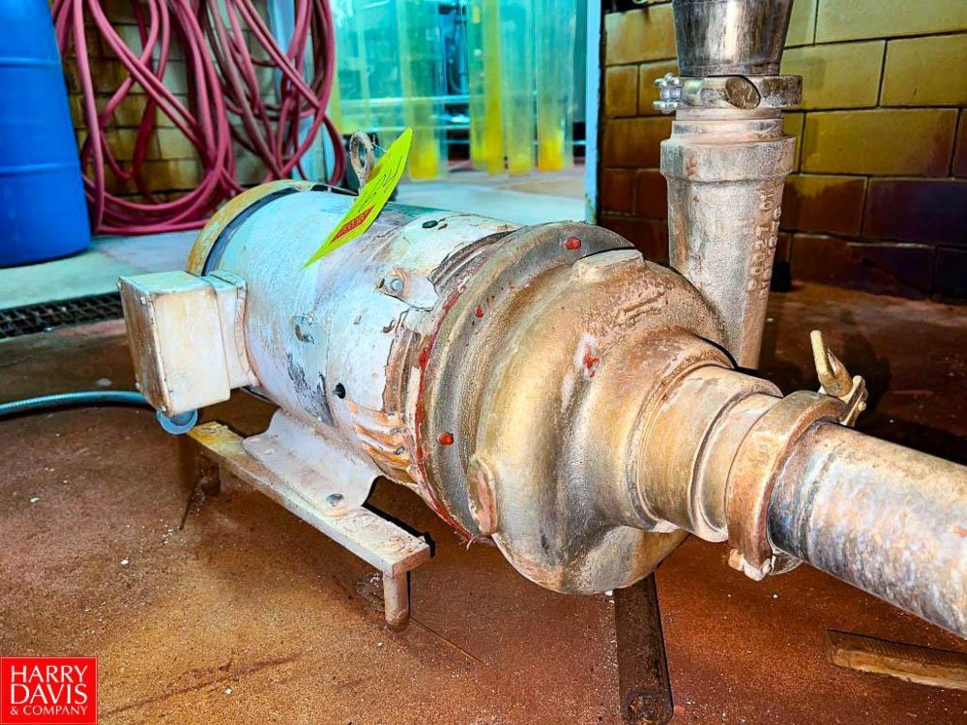 Centrifugal Pump with Motor and 3" x 2.5" S/S Head, Clamp-Type - Rigging Fee: $50