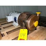 Ampco Centrifugal Pump with 5 HP 3,450 RPM Motor and 2.5" x 1.5" S/S Head, Clamp-Type
