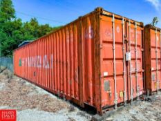 Hyundai 67,200 LB Capacity Shipping Container, Dimensions = 40' x 10' - Rigging Fee: $1250