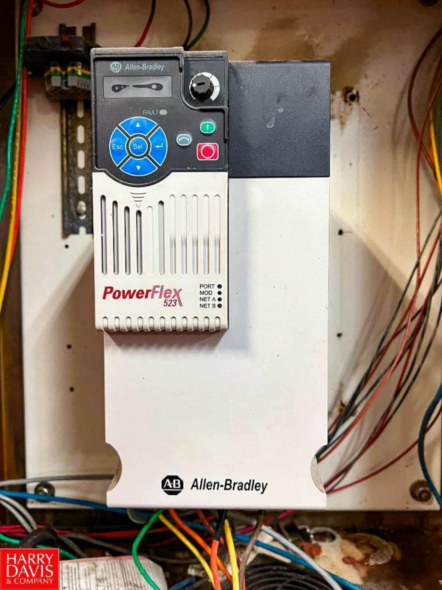 Compactlogix L32E PLC with (10) I/O Cards, Allen-Bradley Powerflex 523 Variable-Frequency Drive