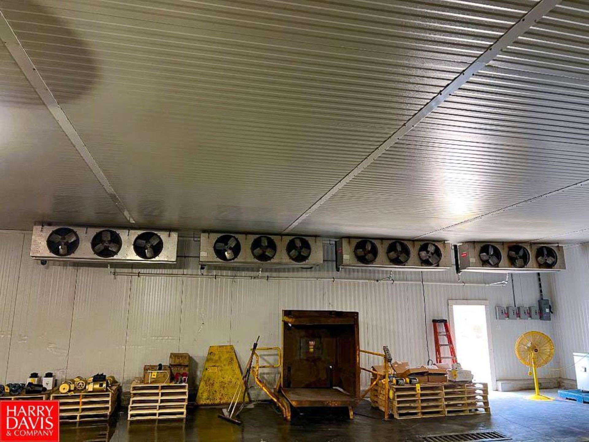 Interlocking Panel Cooler System with (82) 12' x 44.5" Panels, Roof, (8) Kramer 3-Fan, Medium Temp - Image 14 of 28