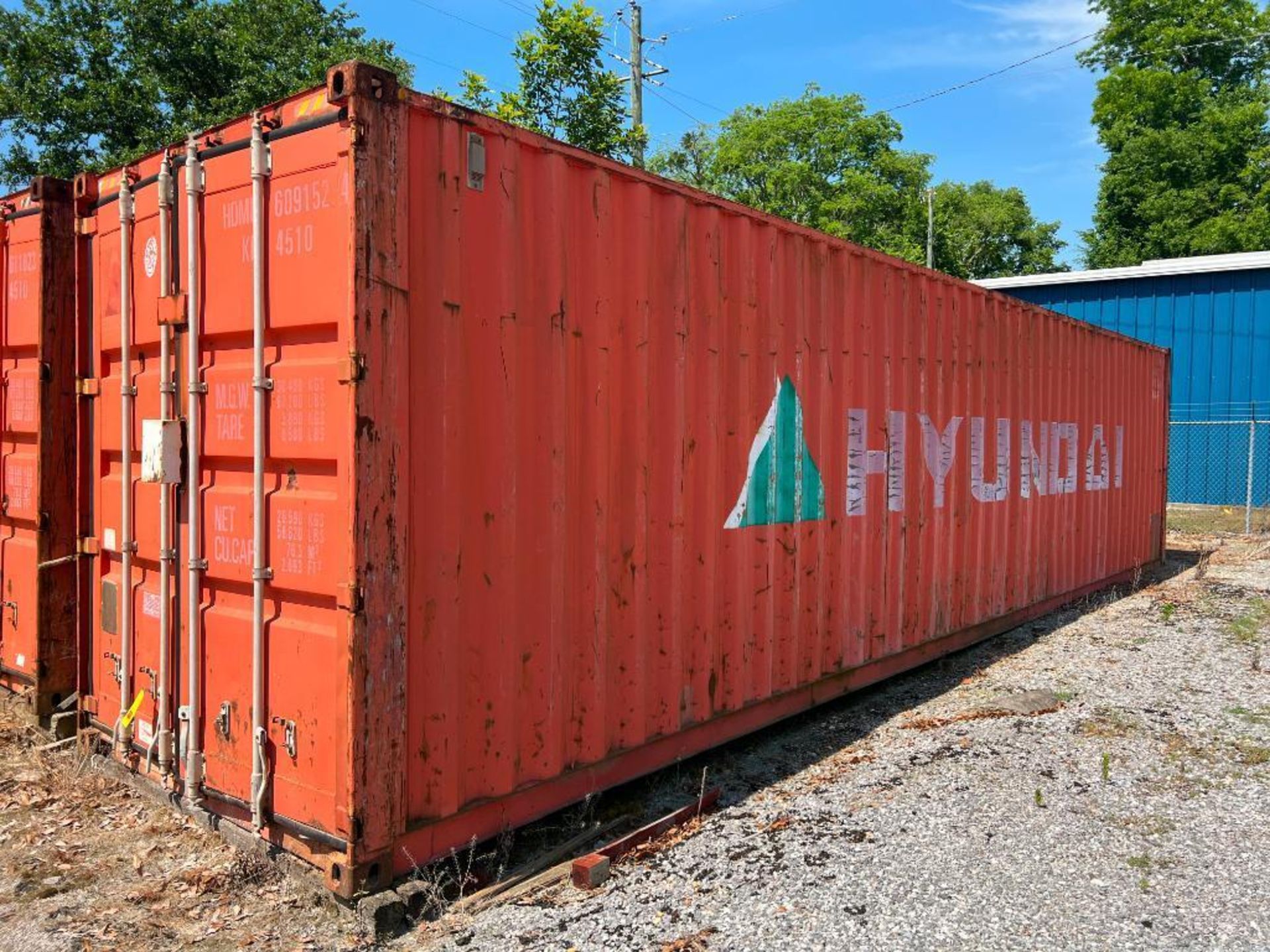 Hyundai 67,200 LB Capacity Shipping Container, Dimensions = 40' x 10' - Image 2 of 2