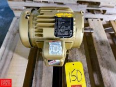 NEW Baldor 1 HP 1,155 RPM Motor - Rigging Fee: $50