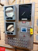 (3) Anderson AJ-300 Chart Recorders, Automation Direct HMI and S/S Enclosure - Rigging Fee: $500