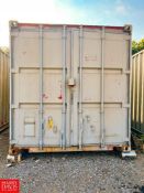 Shipping Container, Dimensions = 40' x 10' - Rigging Fee: $1250