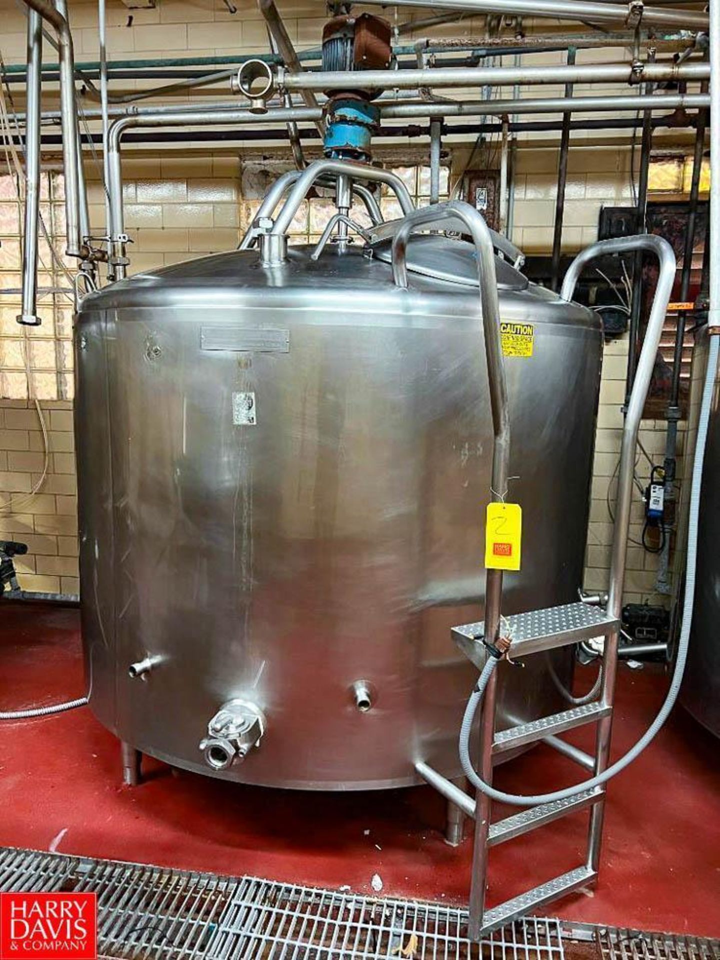 Mueller 600 Gallon Jacketed S/S Processor with Vertical Agitation - Image 2 of 2