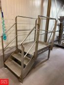 44" x 30" S/S Framed Platform with Stairs and Handrail (Subject to Bulk Bidding)