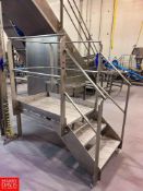 44" x 30" S/S Framed Platform with Stairs and Handrail (Subject to Bulk Bidding)
