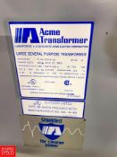 Acme 112.5 kV, 480 Volt Large General Purpose Transformer