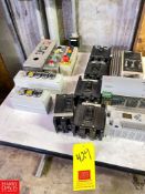 Assorted Breakers, Power Supply, PLC, Speed Controller, etc.