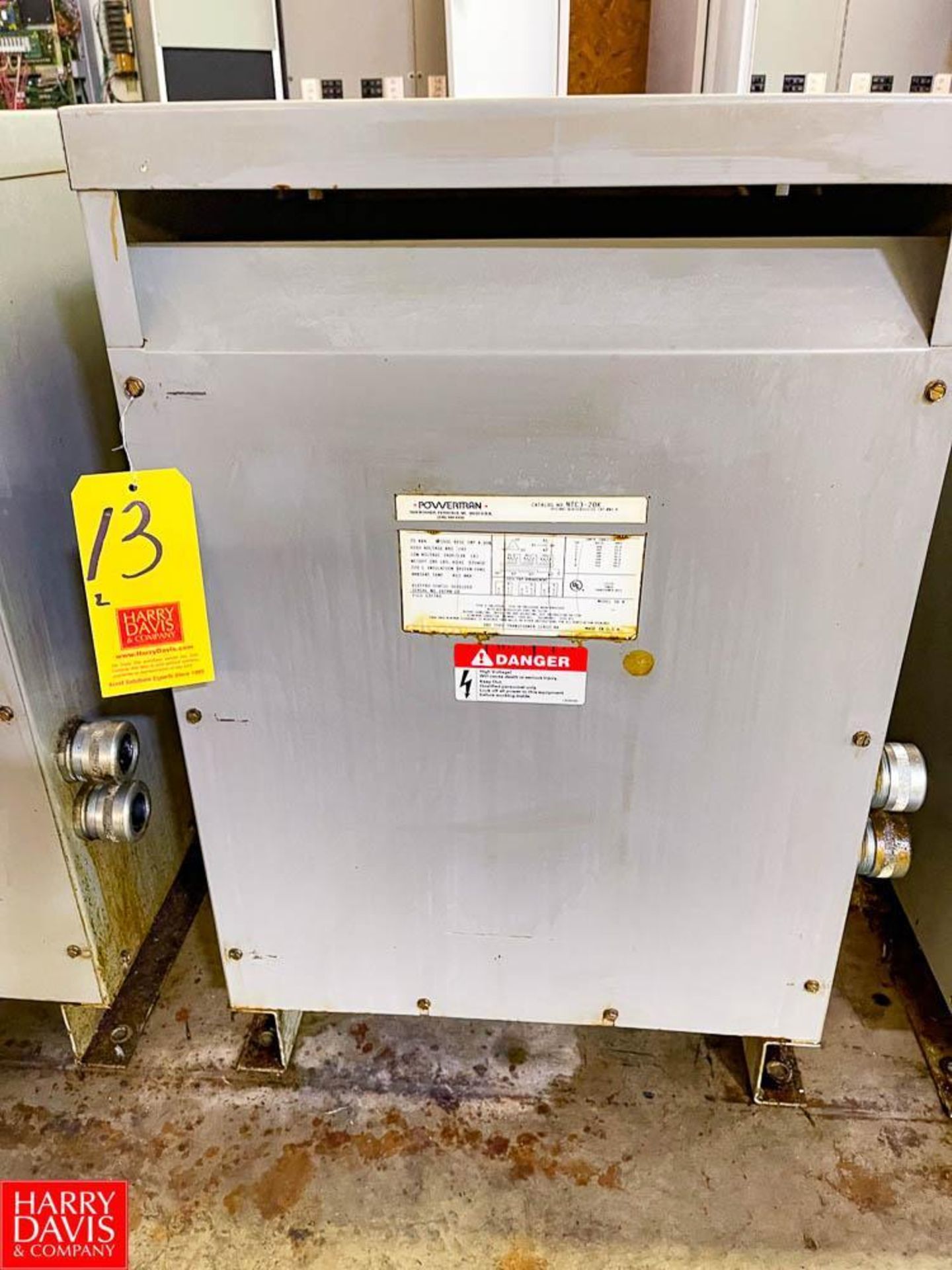 Power Tran 20 kVA, 480 Volt Transformer, Catalog Number: NTC3-20K