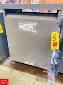 GE 45 kVA, 480 Volt 3-Phase Transformer, Catalog Number: 9T23B3878