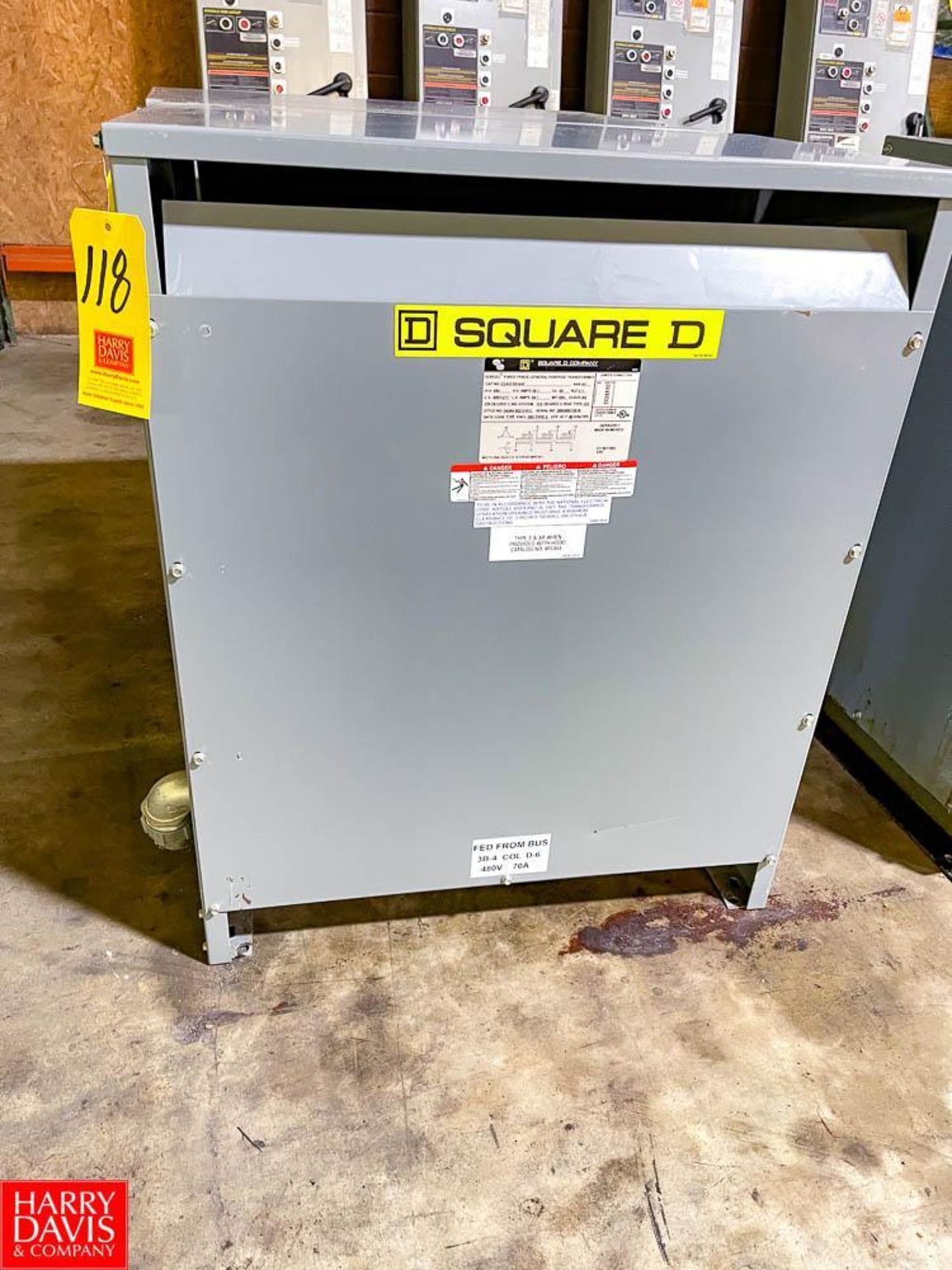 Square D 45 kVA, 480 Volt, 3-Phase Gerneral Purpose Transformer