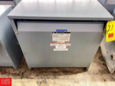 Square D 45 kVA, 480 Volt, 3-Phase General Transformer