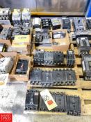 (36) GE, Cutler Hammer, Allen-Bradley and Other Breakers and Terminal Blocks