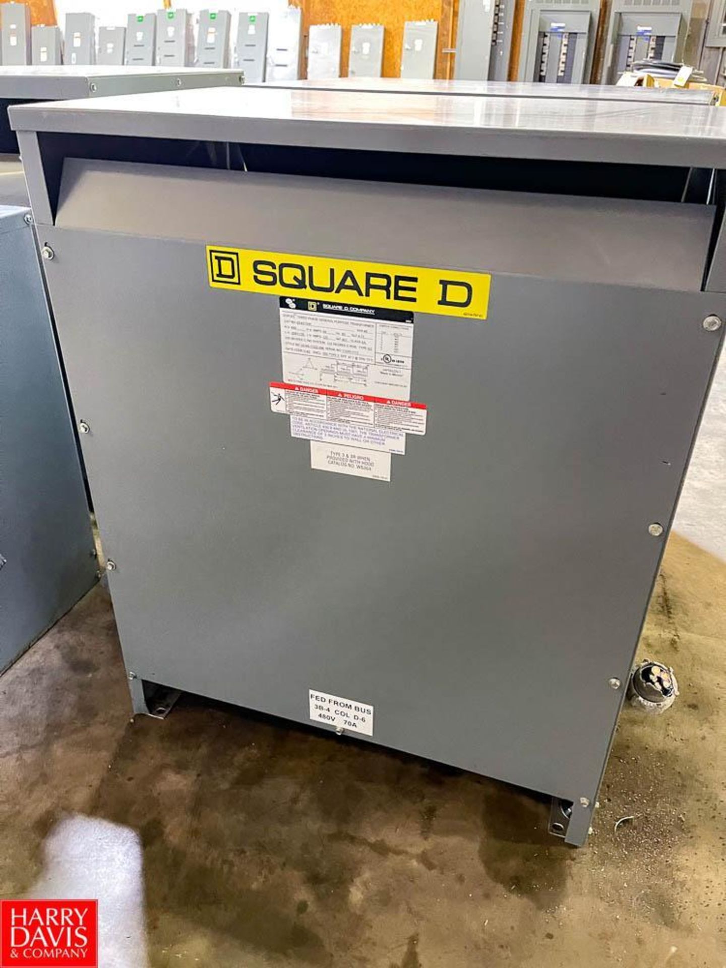 Square D 45 kVA, 480 Volt, 3-Phase Gerneral Purpose Transformer