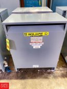 Square D Sorgel 75kVA and 45 kVA, 480 Volt, 3-Phase Gerneral Purpose Transformer