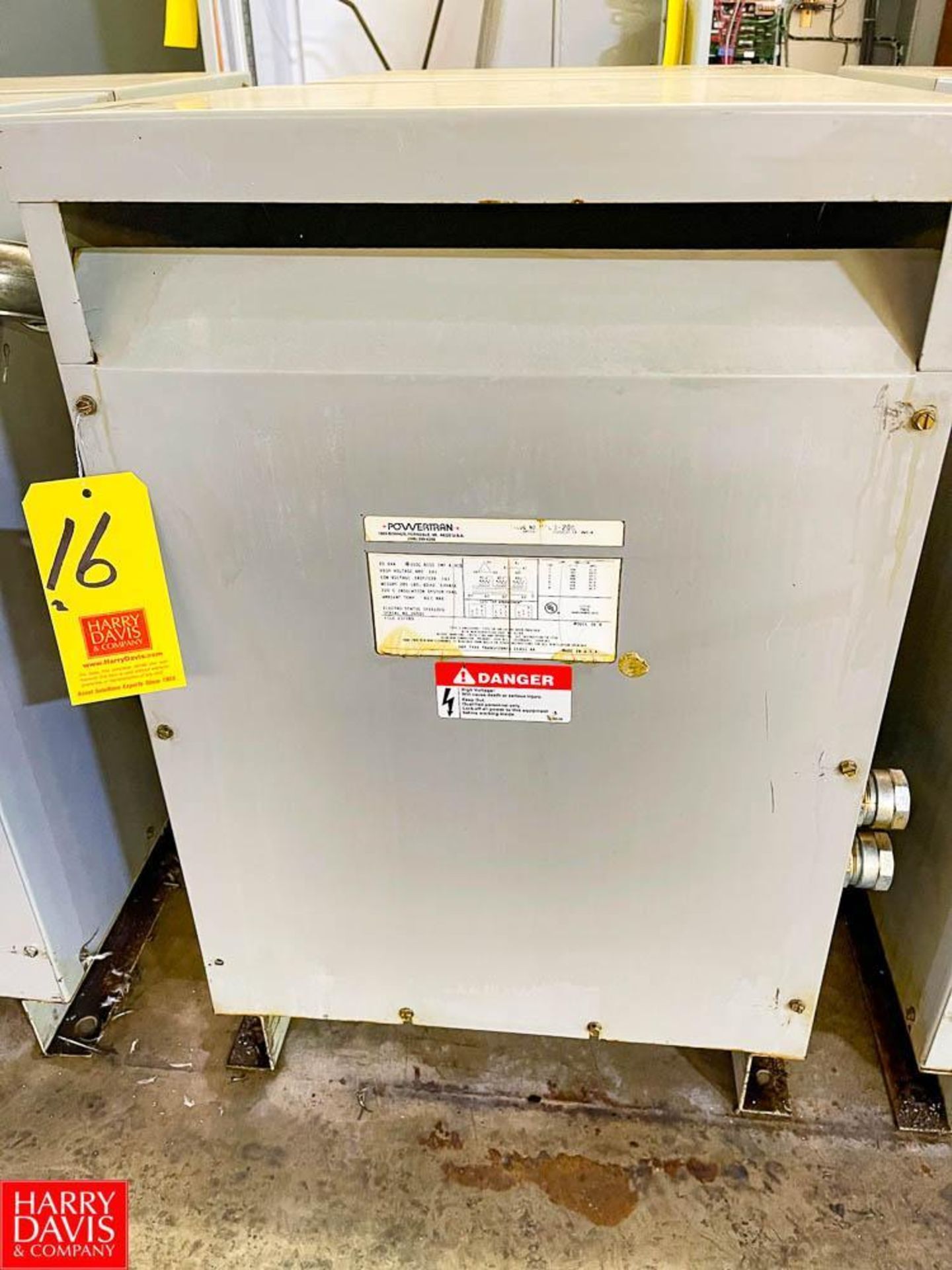 Power Tran 20 kVA, 480 Volt Transformer, Catalog Number: NTC3-20K