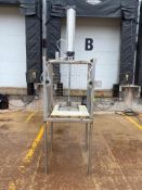 Pneumatic S/S Cheese Cutter, Dimensions = 14" x 14" (Location: Fall Creek, WI) - Rigging Fee: $200