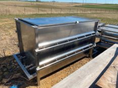 450 Gallon S/S COP Tank with Jet Spray, Dimensions = 72" x 36" x 42" (Location: Montfort, WI) - Rigg