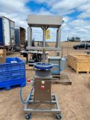 S/S Pneumatic Cheese Wheel Cutter with Controls and Casters (Location: Fall Creek, WI) - Rigging Fee