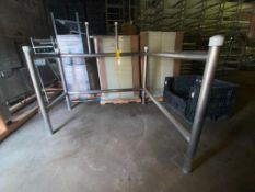 S/S Tube Platform Frame, Dimensions = 84" x 82" x 44" (Location: Cameron, WI) - Rigging Fee: $100