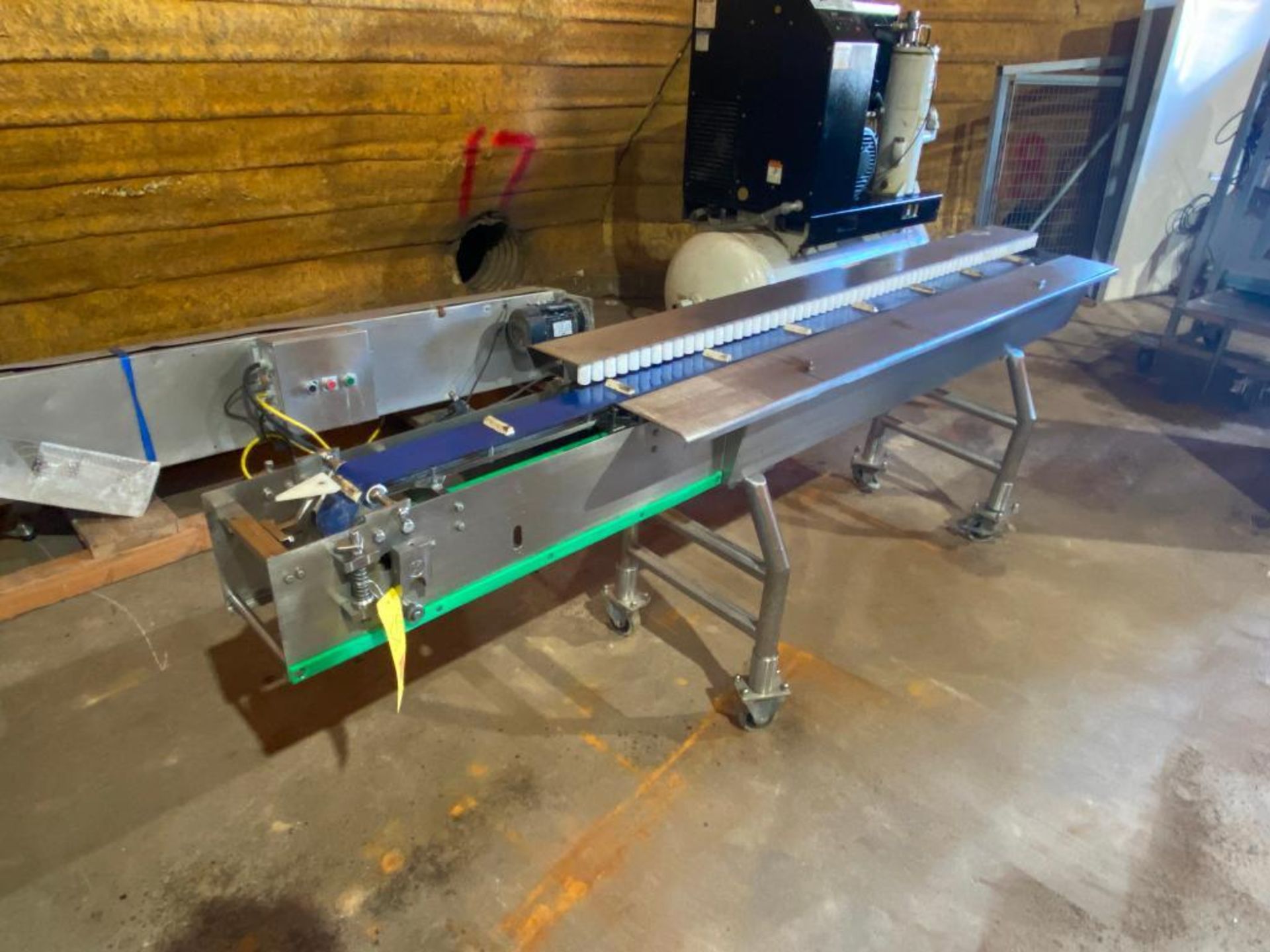 S/S Framed Portable Conveyor with Casters, Dimensions = 8' x 3.5" (Location: Rice Lake, WI) - Riggin - Image 2 of 2