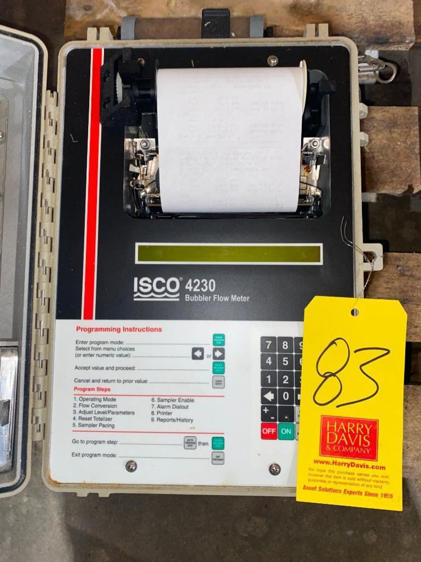 Isco 4230 Bubbler Flow Meter with Printer (Location: Rice Lake, WI) - Rigging Fee: $50 - Image 2 of 2