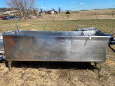 180 Gallon S/S COP Tank, Dimensions = 80" x 24" x 22" (Location: Montfort, WI) - Rigging Fee: $150