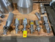 Assorted Air Valves, Air Valve Parts, S/S Fittings and Clamps (Location: Rice Lake, WI) - Rigging Fe