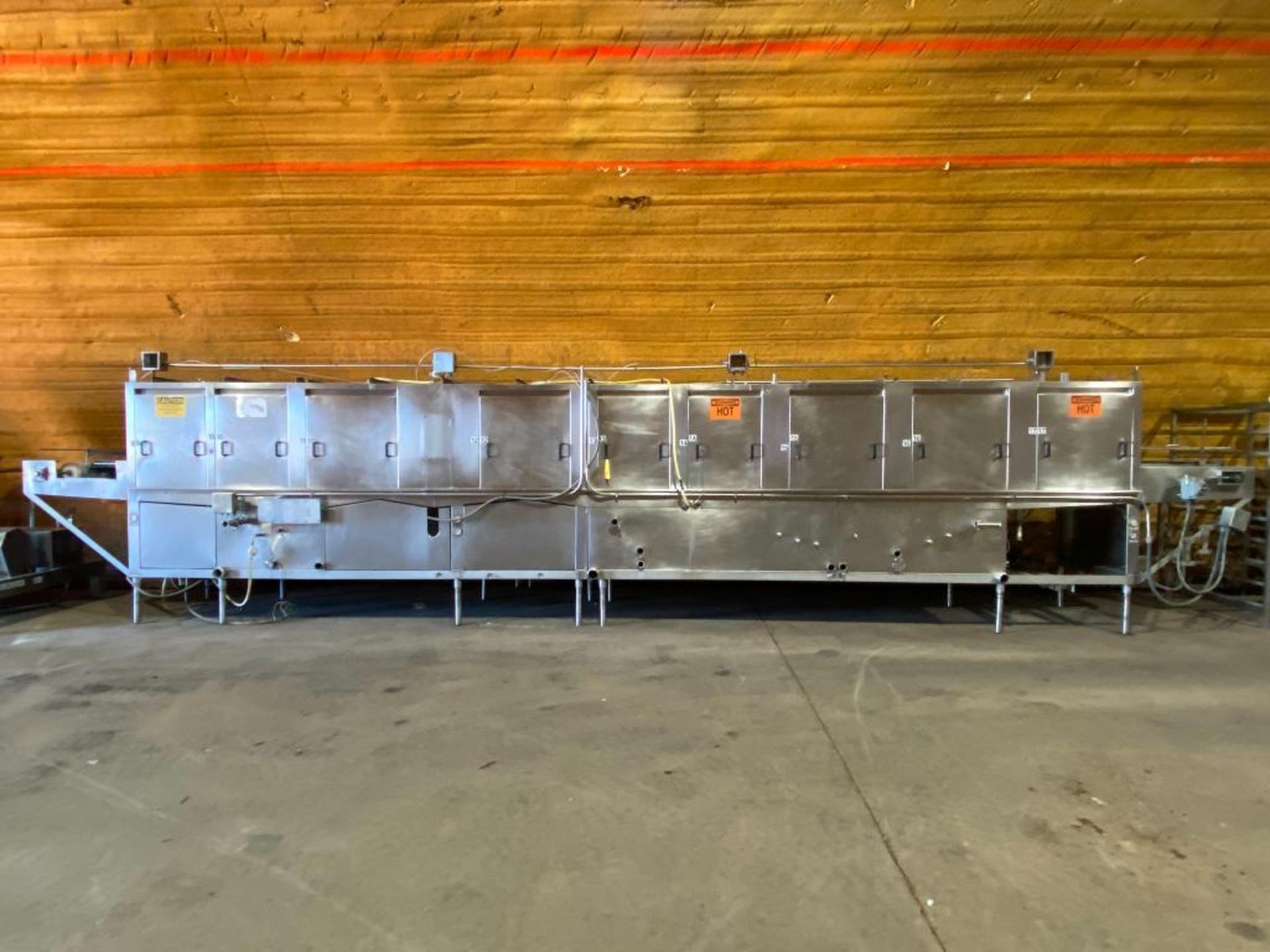 S/S Washer with 33.5' x 18.75" S/S Conveyor (Location: Rice Lake, WI) - Rigging Fee: $800