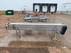 S/S Framed Conveyor with Drive, Dimensions = 138" x 14" (Location: Fall Creek, WI) - Rigging Fee: $2