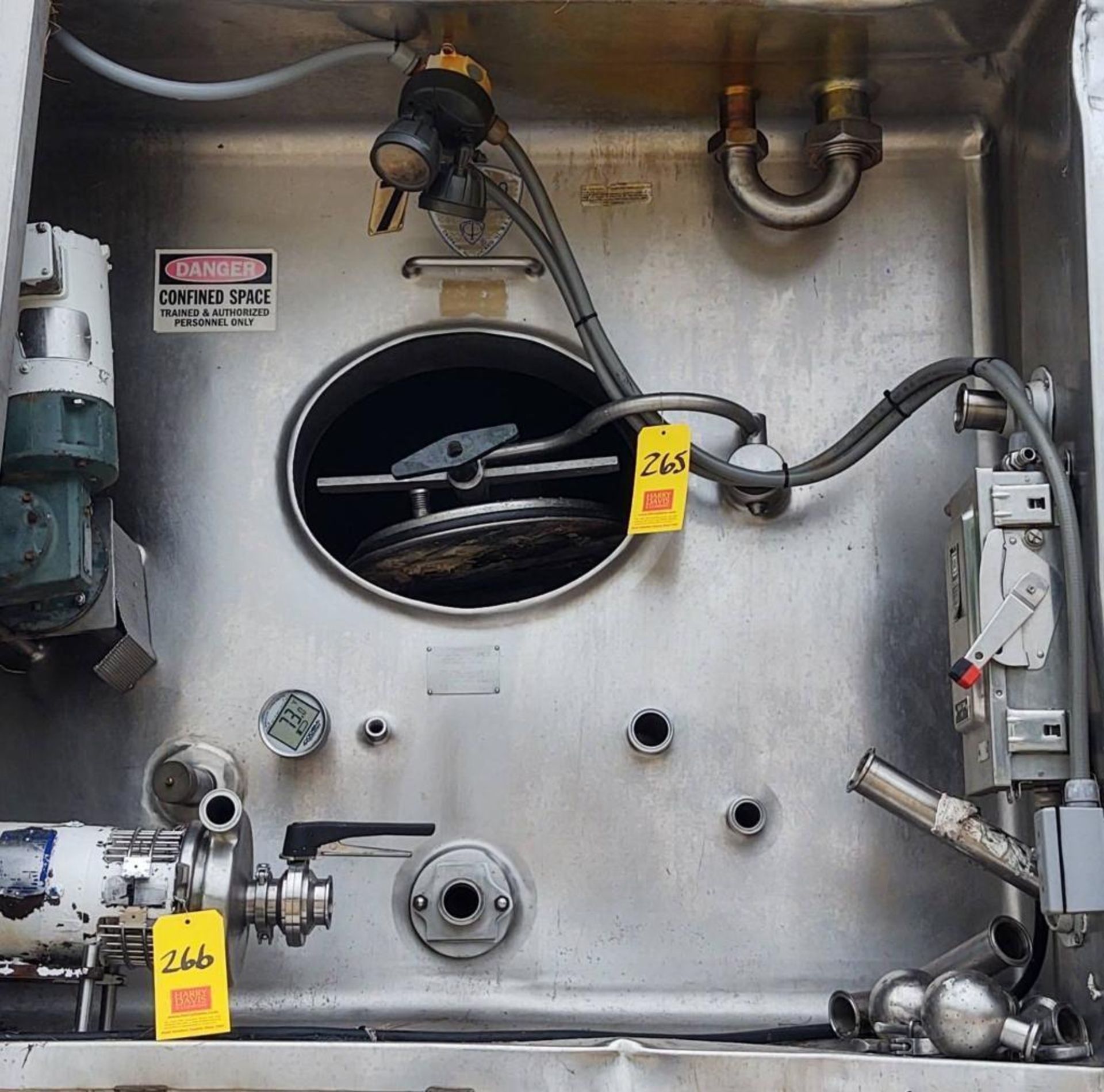 Crepaco 5,000 Gallon S/S Jacketed Silo with Horizontal Agitation (Location: Utica, Ohio) - Rigging F - Image 4 of 5