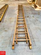 Heavy-Duty Shop Ladder 300 LB Capacity, Dimensions = 32' Height - Rigging Fee: $50