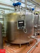 Mueller S/S 1,000 Gallon Batch Pasteurizer Tank with Wes 3Ph, 208 Volts Anderson , Model: AJ-300, Ch