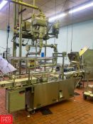 T.D. Sawvel Automatic Mechanical Drive Left Hand Filler, Model: 702-01, 24'' Width Continuous Flow,