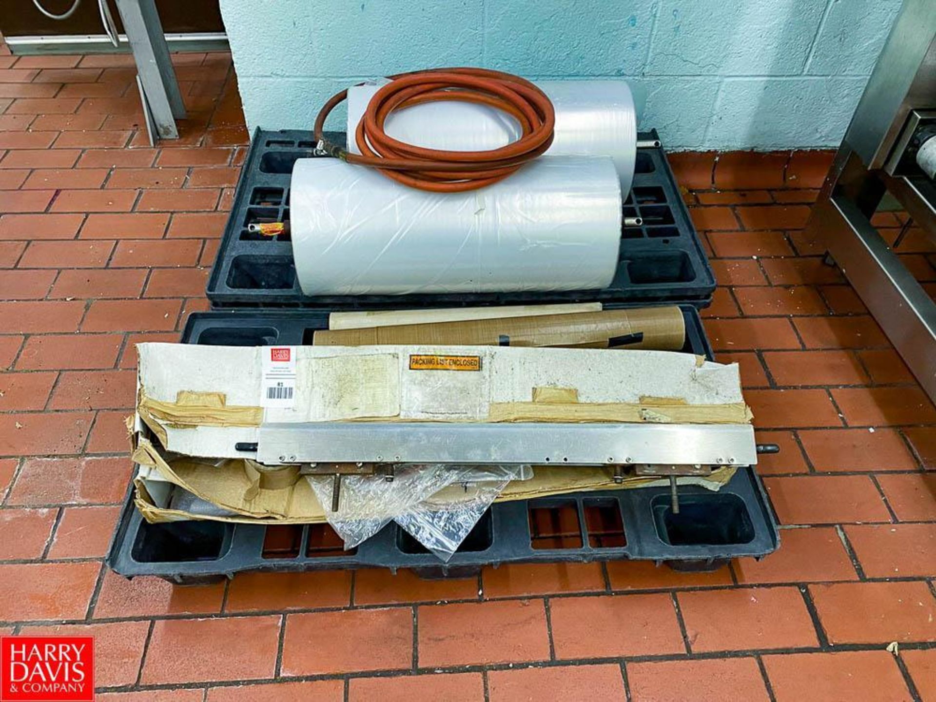 Spare Parts - (2) Seal Bars, Blades, and (2) Rolls of 23'' Length x 10'' Width Shrink Film - Rigging