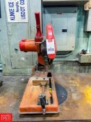 Milwaukee Heavy-Duty 14'' Abrasive Cut-Off Saw, Model: 6175, S/N: 93401925, 120 AC, 15 Amps, 3,500 R