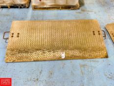 Dock Plate, Dimensions = 60'' Length x 30'' Width - Rigging Fee: $50
