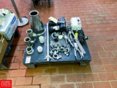 Assorted S/S Spare Parts - (4) Various Size Ribbon Heads, (1) Baldor Variable Speed Drive Head, (2)