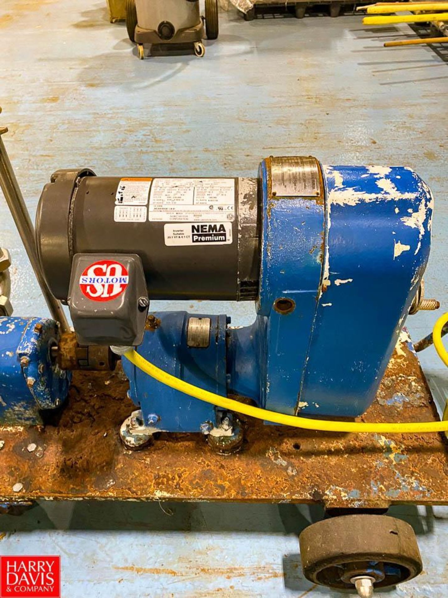 Ripple Pump with Nema Belt Driven Variable Speed Motor and S/S 5 Gallon Hopper - Rigging Fee: $75 - Image 3 of 5